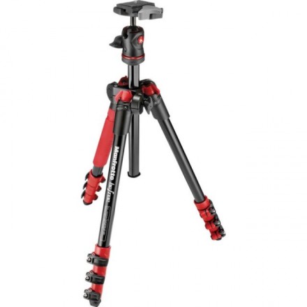 Штатив Manfrotto BEFREE ALU RED TRIPOD+BALL H (MKBFRA4R-BH)
